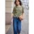 Street One Studio Street One Kurzarm Bluse mit Rundhals und Print female Grün