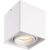 HOFTRONIC Esto LED Deckenspot – Eckig – Dimmbar – Schwenkbar – 4W 345lm – 2700K warmweiß – GU10 Fassung – Aufbaustrahler – Innen – Deckenleuchte – Austauschbarer Abdeckring – Weiß