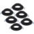 HOFTRONIC 6er Set Pedro LED Einbaustrahler – Schwenkbar – Durchmesser 90mm – Rund – GU10 Einbauleuchte – IP20 für den Innenbereich – Schwarz