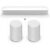 Sonos Entertainment Set – mit Beam (2. Gen.) und 2 Era 100 SL – Weiß
