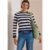 Cecil / Sweatshirt mit Rundhals und Streifen – urban dark blue / Blau / 65% Baumwolle/35% Polyester / M L 3XL XL XS S XXL