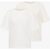 Cecil / T-Shirts mit Streifen im 2er-Pack – vanilla white/pearl beige / Multicolour Beige Weiß / 100% Organic Cotton / XXL XL L M S XS