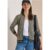 Cecil / Leichter Blouson im Pepita-Look – raw khaki / Grün / 65% Polyester/32% Viskose/3% Elasthan / S XXL L XS M XL 3XL
