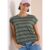 Cecil / T-Shirt mit Rundhals und Leo-Streifen – dried olive green / Grün / 50% Baumwolle/50% Modal / S XXL XL L XS