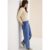 Cecil / Wide Leg Hose – coal blue / Blau / 98% Baumwolle/2% Elasthan / 34 34 29 32 33 36 32 34 33 36 36
