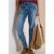 Cecil / Mid Waist Slim Leg Jeans im Casual Fit – light blue wash / Blau / 83% Baumwolle/15% Recycled Polyester/2% Elasthan / 28 27 25 31 29 26 28 30 33 25 34 33 36 26 29 32 27 30 32 31 34 36