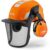 STIHL Helmset ADVANCE X‑Vent, Gesichtsschutz und Gehörschutz, orange, SNR 30, KWF‑Profi geprüft, EN 352/397/1731