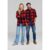 STIHL Hemd Gr. S Plaid red black, Flanell, 100% Baumwolle, Button-down-Kragen