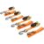 Spanngurt LAS, orange (orange, schwarz), B:2,5cm L:500cm, Polyester, Spanngurte