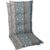 Hochlehnerauflage GO-DE, blau (blau, grau), B:120cm H:8cm T:50cm, Bezug: 65% Polyester, 35% Baumwolle, Polsterauflagen