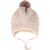 Maximo Winter-Plüschmütze mit Bommel beige   braun 49