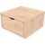 ABC MEUBLES Aufbewahrungswürfel Holz 50×50 cm + Schublade – Roh (ohne Lack)