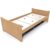 ABC MEUBLES Bett 90×190 1 Platz Holz Buche Solo – Roh (ohne Lack)