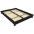 ABC MEUBLES Solido Futonbett 140×200 aus Massivholz – Schwarz