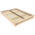 ABC MEUBLES Solido Futonbett 140×200 aus Massivholz – Roh (ohne Lack)