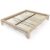 ABC MEUBLES Holzbett 140×200 King Solid – Roh (ohne Lack)