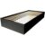 ABC MEUBLES Bettkasten 90×200 – 1-Sitzer aus Massivholz – Schwarz
