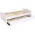 ABC MEUBLES Ausziehbett 90×200 Happy aus Massivholz – Weiß