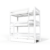ABC MEUBLES Etagenbett 4 Plätze 80X190 holz ABC – Weiß