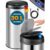monzana® Sensor Mülleimer Silber Edelstahl 30L