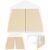 Casaria® Seitenwand Faltpavillon Capri 2er-Set Beige 3x3m