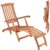 Casaria® Gartenliege Queen Mary® Akazienholz FSC®-zertifiziert 169x54x95cm