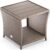 Casaria® Polyrattan Beistelltisch Vedis Creme 45x45x40cm