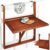 Casaria® Balkonhängetisch Akazienholz 65x45x87cm FSC®-zertifiziert klappbar