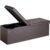 Casaria® Sitzbank Braun 115x38x38cm mit Klappdeckel