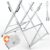 monzana® Holzsägebock Metall verzinkt 83x81x88cm