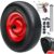Gardebruk® Schubkarrenrad Schwarz pannensicher PU-Schaum 200kg Kugellager inkl Achse