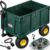 Gardebruk® Transportwagen 550 kg Grün 110x75x52cm mit 4 Luftreifen & Plane