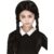 FIESTAS GUIRCA, S.L. Zopf-Perücke für Kinder Halloween-Kinderperücke schwarz