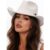 Hollert Damen Fedora-Hut Weiß – Soft Touch female