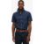 64.99 Superdry Herren Kurzärmeliges City Baumwoll-leinenhemd Navy – Größe: Xxl