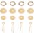 LEDE Antike Messing-möbelgriffe, Vintage, Elegant, Diy, Schubladengriffe, Praktisch, U-form, Goldfarben