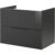 Waschtischunterschrank Luna / Hochwertiger Badschrank Mit Soft-close-system / Maße (b X H X T): Ca. 80 X 60,5 X 49 Cm / Waschbeckenunterschrank Mit 2 Schubladen / Korpus & Front: Schwarz‘-‚ – Fackelmann