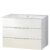 FACKELMANN KARA Waschbecken mit Unterschrank 80 cm breit, Weiß, Waschbecken…