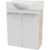 FACKELMANN SBC B.CLEVER Gäste WC Waschtisch Set 55 cm breit, Weiß/Braun hell,…