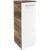 FACKELMANN VERONA Midischrank 30 cm breit, Weiß Hochglanz/Braun Dunkel,…