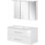 FACKELMANN B.PERFEKT Waschtisch Set mit Spiegelschrank 103 cm breit, Weiß,…