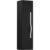BADEDU FILS Hochschrank 33 cm breit, Schwarz, Griff Silber