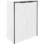 FACKELMANN FLAIR Doppel Midischrank 63 cm breit, Weiß/Anthrazit mit Wäschekorb
