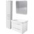FACKELMANN MILANO Badmöbel Set 4-teilig 88 cm breit, Weiß, Waschbecken…