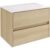 FACKELMANN COMPACT LINE Waschbecken mit Unterschrank 71 cm breit, Braun hell,…