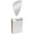 FACKELMANN SBC MILANO Gäste WC Waschtisch Set mit Spiegel 55 cm breit,…
