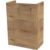 FACKELMANN SBC MILANO Waschbeckenunterschrank Gäste WC 45 cm breit, Braun…