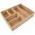 FACKELMANN Schubladen Organizer 26 cm breit, Braun, Buchenholz