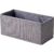 FACKELMANN Aufbewahrungskorb 28 cm breit, Grau, faltbar