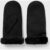 Ugg WMNS SHEEPSKIN EMBROIDER MITTEN black L/XL female
